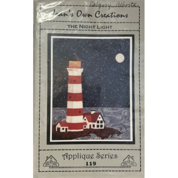 Joan's Own Creations - The Night Light - Lighthouse Quilt Pattern - Picture 1 of 2